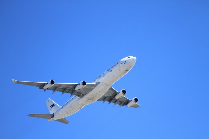 fliegendes Flugzeug