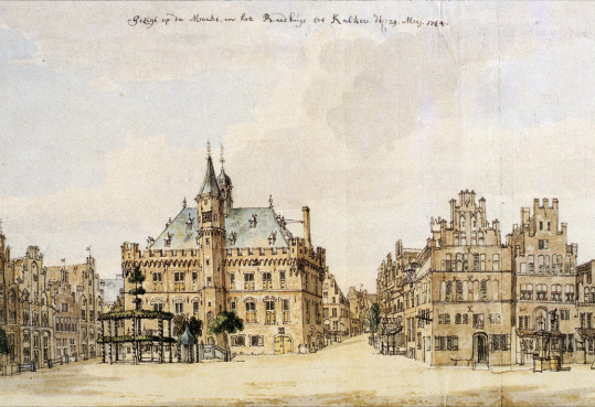 Historische Gebäude mit Treppengiebel